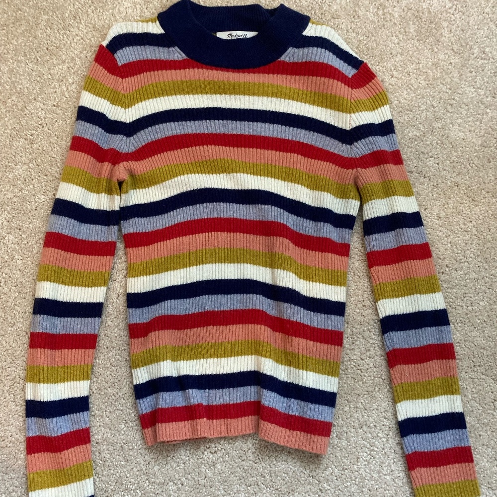 Colorful Striped Madewell Sweater